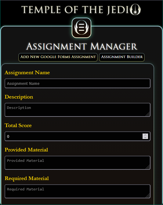 Add a Google Forms assignment